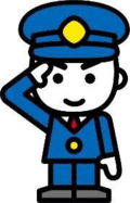 男性警察官のイラスト