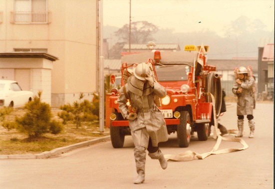 消防士出動の写真
