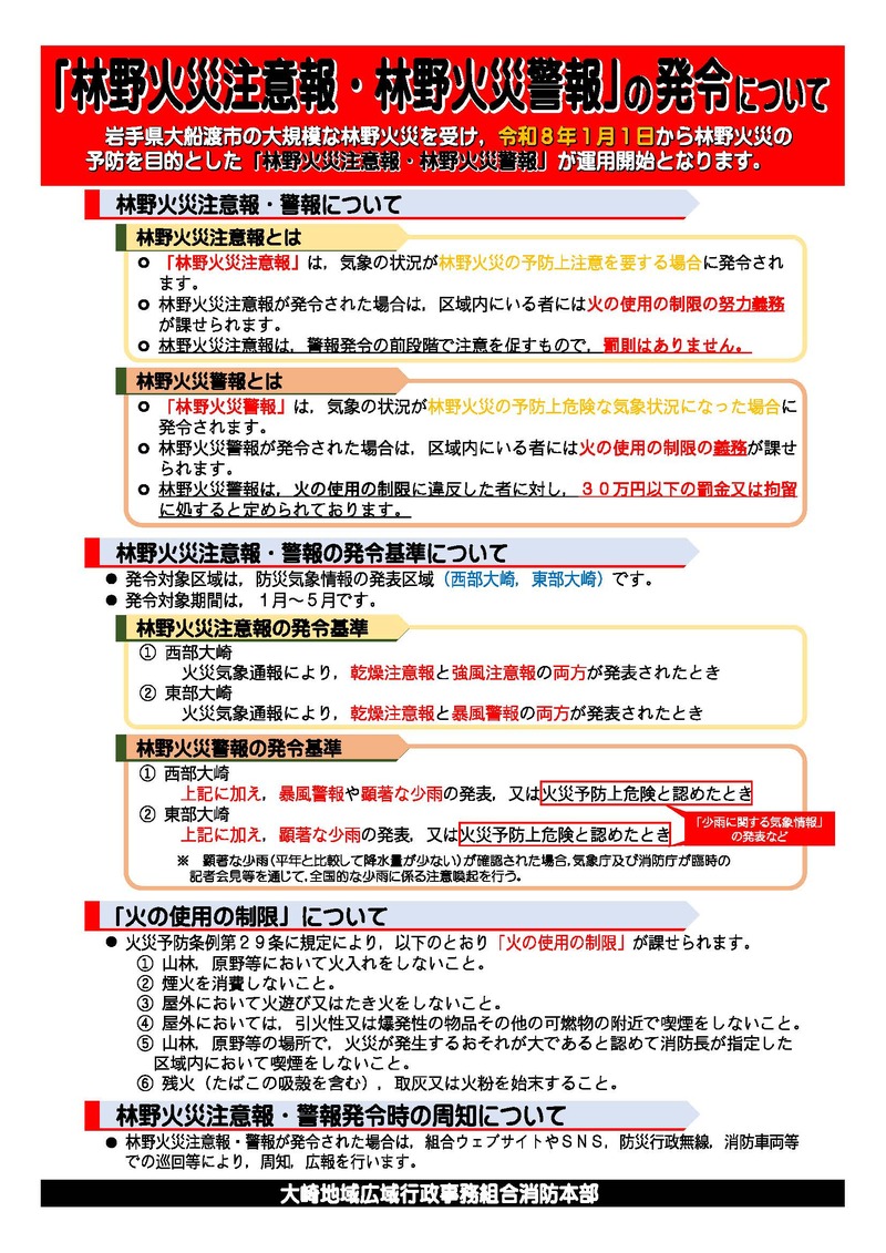 林野火災注意報・林野火災警報について 林野火災注意報・林野火災警報についてjpg